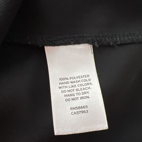 Trouve Sleeveless Blouse Women Extra Small Black V-Neck Tank Top Career Casual - Picture 6 of 11